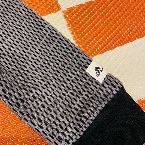 Adidas X Reigning Champ Silver Black Mesh Bomber Jacket Large - Picture 5 of 6